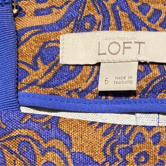 Ann Taylor Loft adorable brown pencil skirt size 6 - Picture 2 of 2